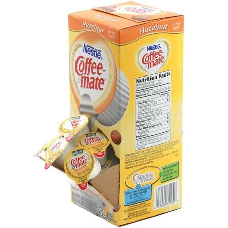 Wholesale Coffee Mate Case Hazelnut Creamer Portion Control Cups- Bulk