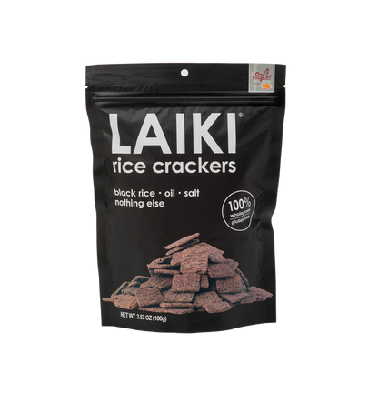 Wholesale Laiki Black Rice Crackers- Bulk
