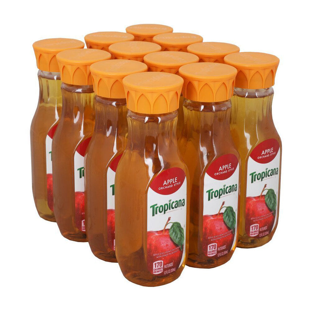 Wholesale Tropicana Case * Orchard Style Apple Juice 12Oz Plastic- Bulk