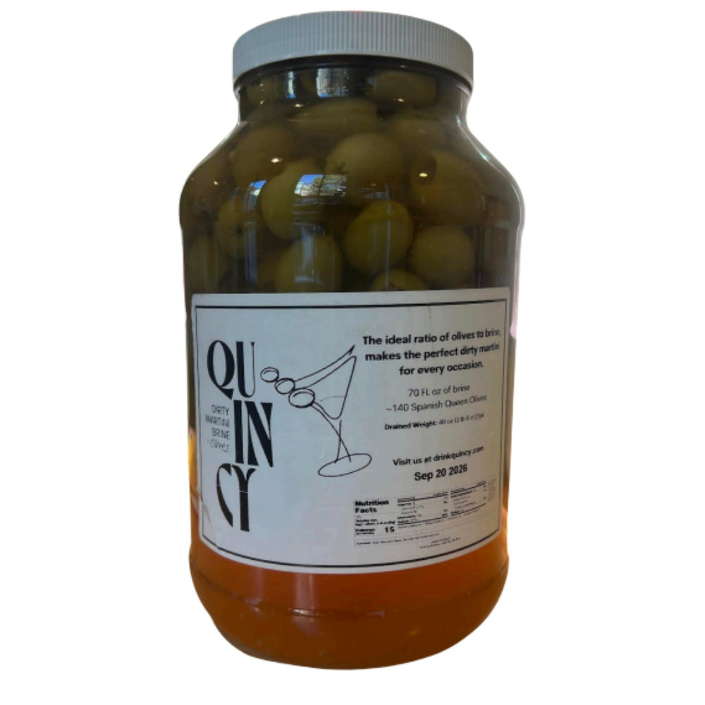 Wholesale Quincy Each Dirty Martini Brine & Olives- Bulk