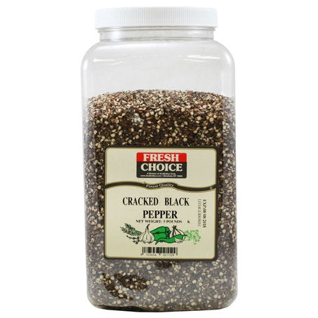 Wholesale Fresh Choice Case Cracked Black Pepper- Bulk