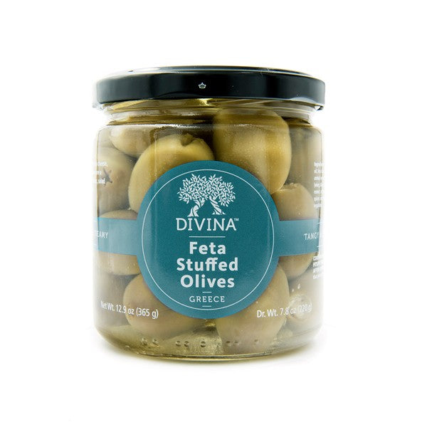 Wholesale Divina Green Stuffed W/ Feta Jars- Bulk