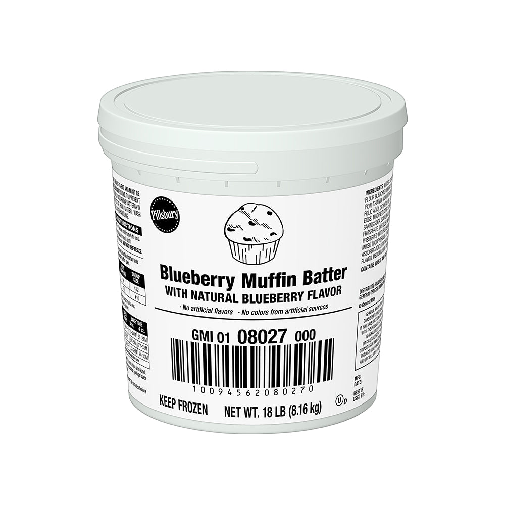 Wholesale Pillsbury Case Muffin Batter Pail Frozen Blueberry- Bulk