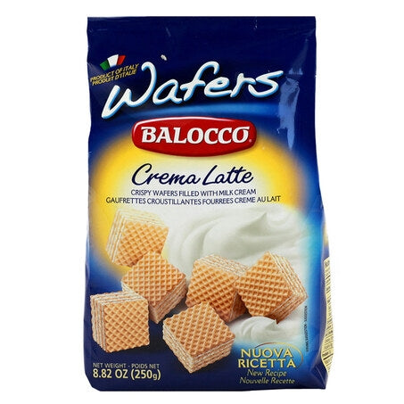 Wholesale Balocco Case Vanilla Latte Wafer Cookie- Bulk