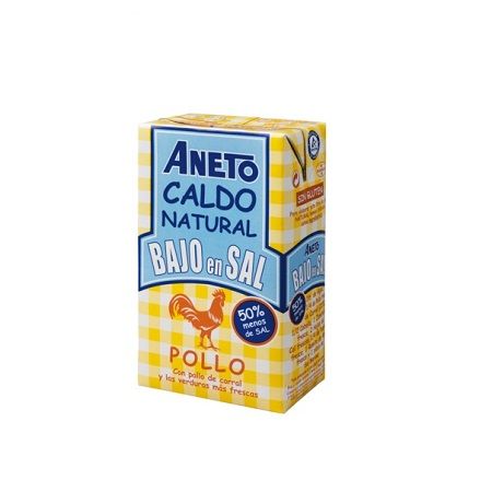 Wholesale ANETO 100% Natural low sodium chicken Broth /33.83 Fl- Bulk