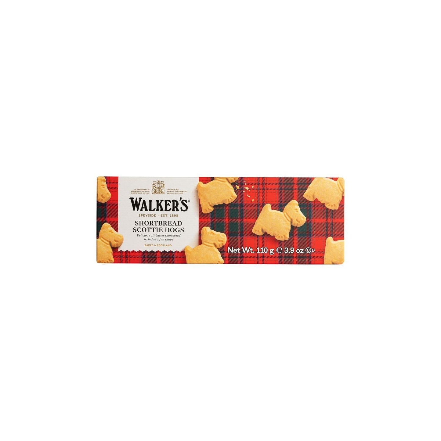 Wholesale Walkers Shortbread Scottie Dogs, Carton 3.9oz (110g)- Bulk