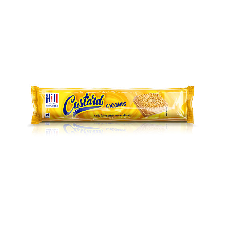 Wholesale Hill Custard Cream Biscuits 5.3oz (150g)- Bulk