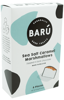 Wholesale Baru 8 Pc. Individually Wrapped Dark Chocolate Marshmallows/Sea Salt & Caramel 4.23 Oz- Bulk