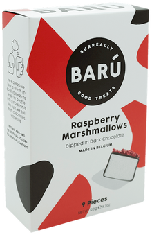 Wholesale Baru 9 Pc. Indiv. Wrapped Dark Choc. Marshmallows With Red Berries 4.23 Oz.- Bulk