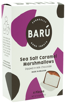 Wholesale Baru 4Pc. Indiv. Wrapped Marshmallows In Milk Chocolate With Sea Salt Caramel 2.14 Oz.- Bulk