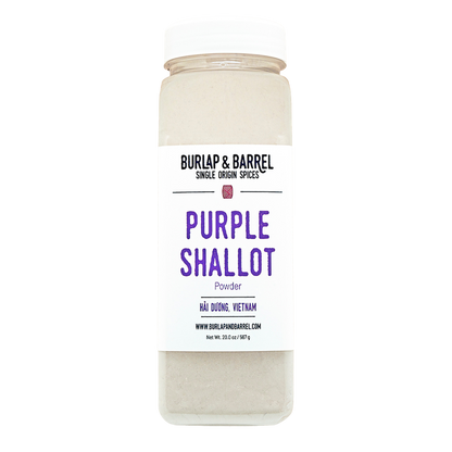 Wholesale Burlap & Barrel Purple Shallot Powder 20oz- Bulk