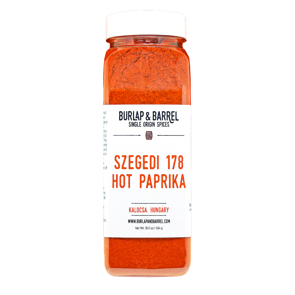 Wholesale Burlap & Barrel Ground Szegedi 178 Hot Paprika 16oz- Bulk