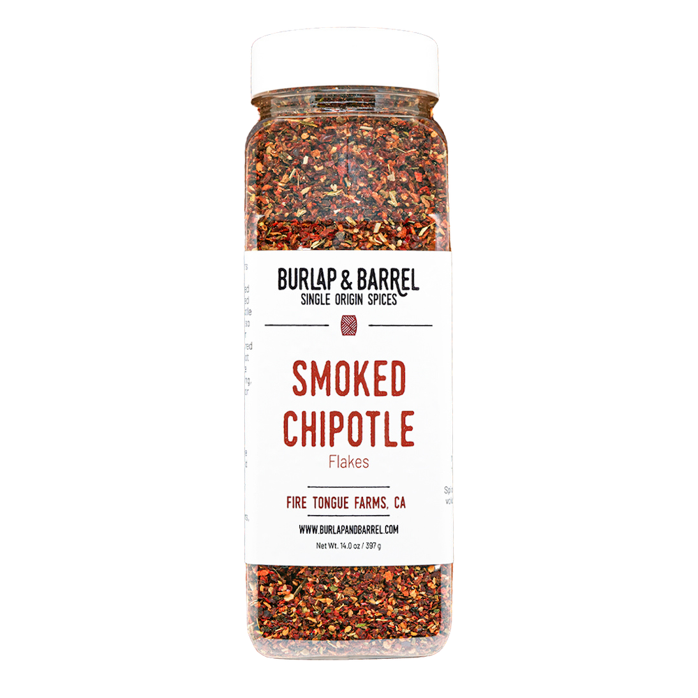Wholesale Burlap & Barrel Smoked Chipotle Chili Flakes 14oz- Bulk