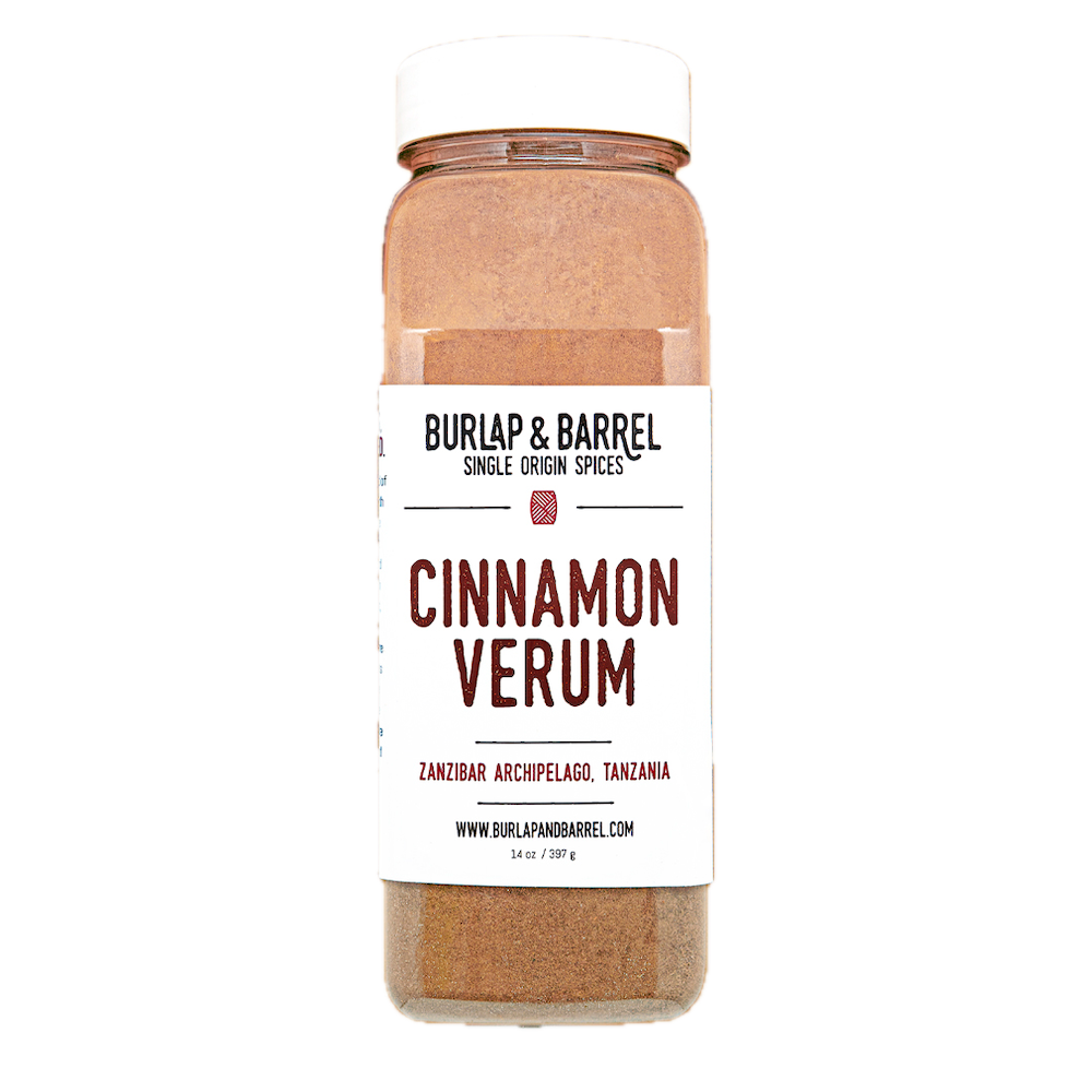 Wholesale Burlap & Barrel Ground Cinnamon Verum 14oz- Bulk