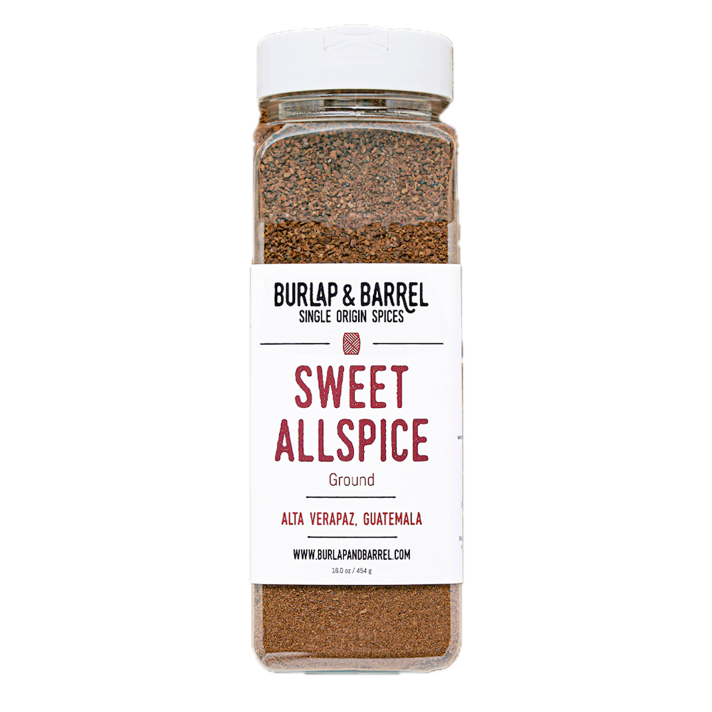 Wholesale Burlap & Barrel Ground Sweet Allspice Berries 16oz- Bulk