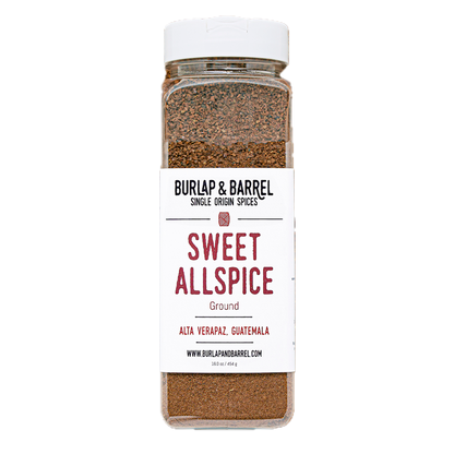 Wholesale Burlap & Barrel Ground Sweet Allspice Berries 16oz- Bulk