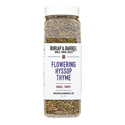 Wholesale Burlap & Barrel Whole Flowering Hyssop Thyme Leaves 6oz- Bulk