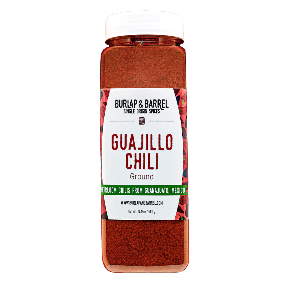 Wholesale Burlap & Barrel Guajillo Chili Powder 16oz- Bulk