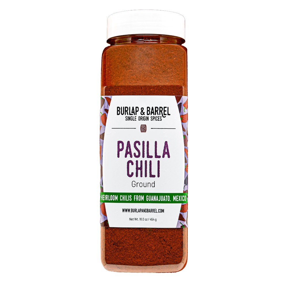 Wholesale Burlap & Barrel Pasilla Chili Powder 16oz- Bulk