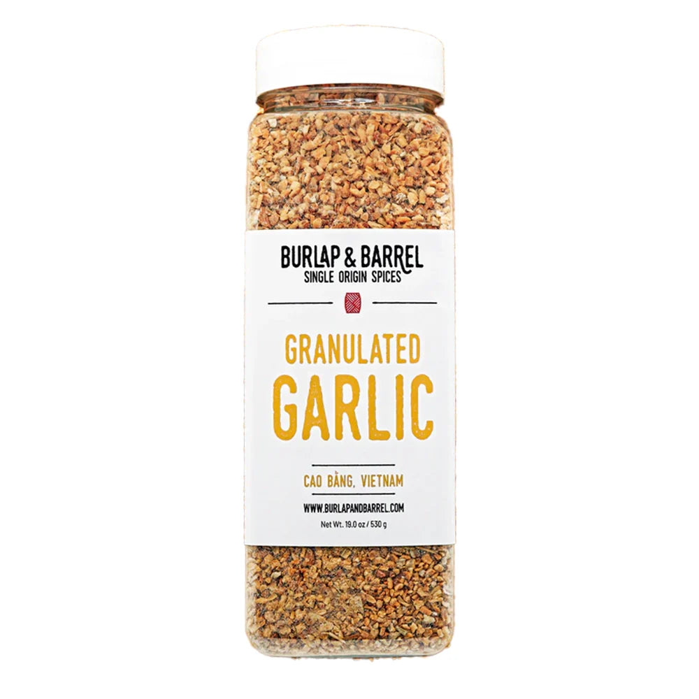 Wholesale Burlap & Barrel Granulated Garlic 19oz- Bulk
