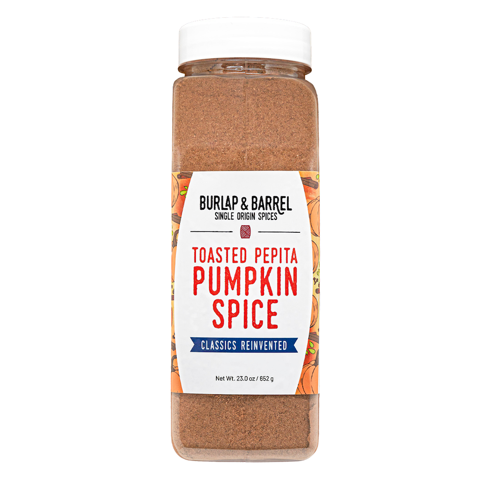 Wholesale Burlap & Barrel Toasted Pepita Pumpkin Spice 23oz- Bulk