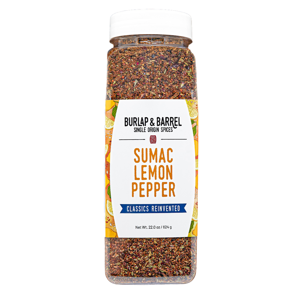 Wholesale Burlap & Barrel Sumac Lemon Pepper 22oz- Bulk