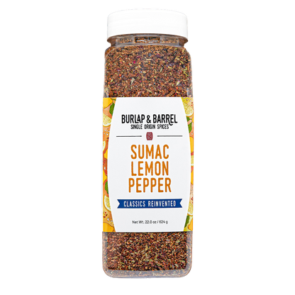 Wholesale Burlap & Barrel Sumac Lemon Pepper 22oz- Bulk