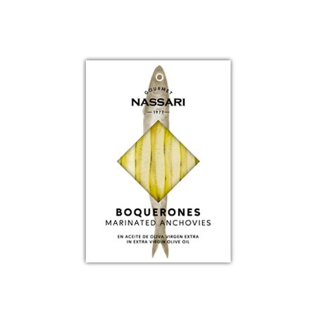 Wholesale Nassari Gourmet Boquerones (Marinated Anchovies) in EVOO ().- Bulk