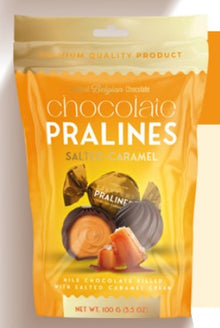 Wholesale BeeMax Milk Chocolate Pralines With Salted Caramel Cream – 3.5 Oz- Bulk