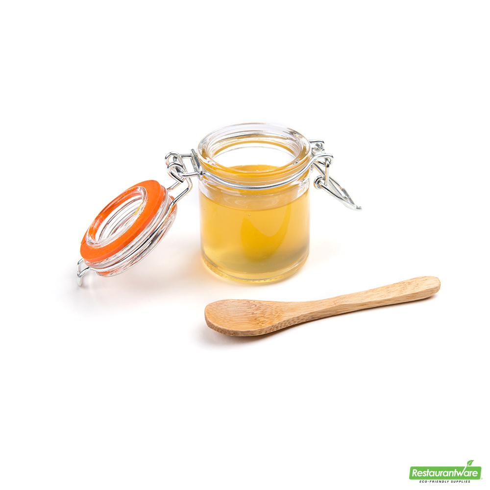 Wholesale Restaurantware Bundle: 100 Square Natural 2.25" Bamboo Dishes and 100 Mini Spoons- Bulk