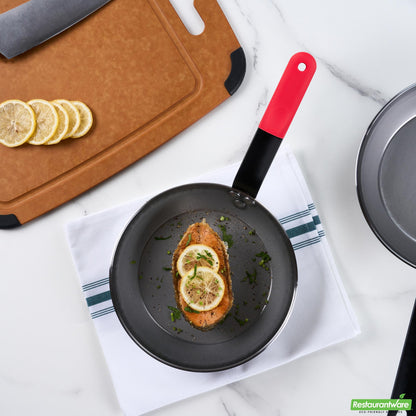 Wholesale Restaurantware Bundle: 6 Carbon Steel 8" Non-Stick Fry Pans and 6 Sleeves- Bulk
