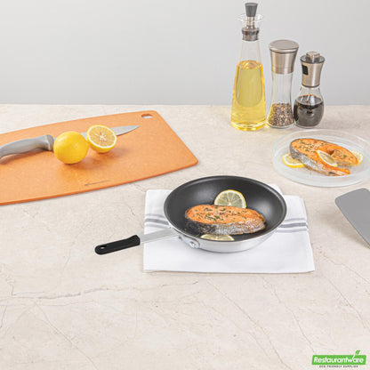 Wholesale Restaurantware Bundle: 6 Aluminum 9" Non-Stick Fry Pans and 6 Black Sleeves- Bulk