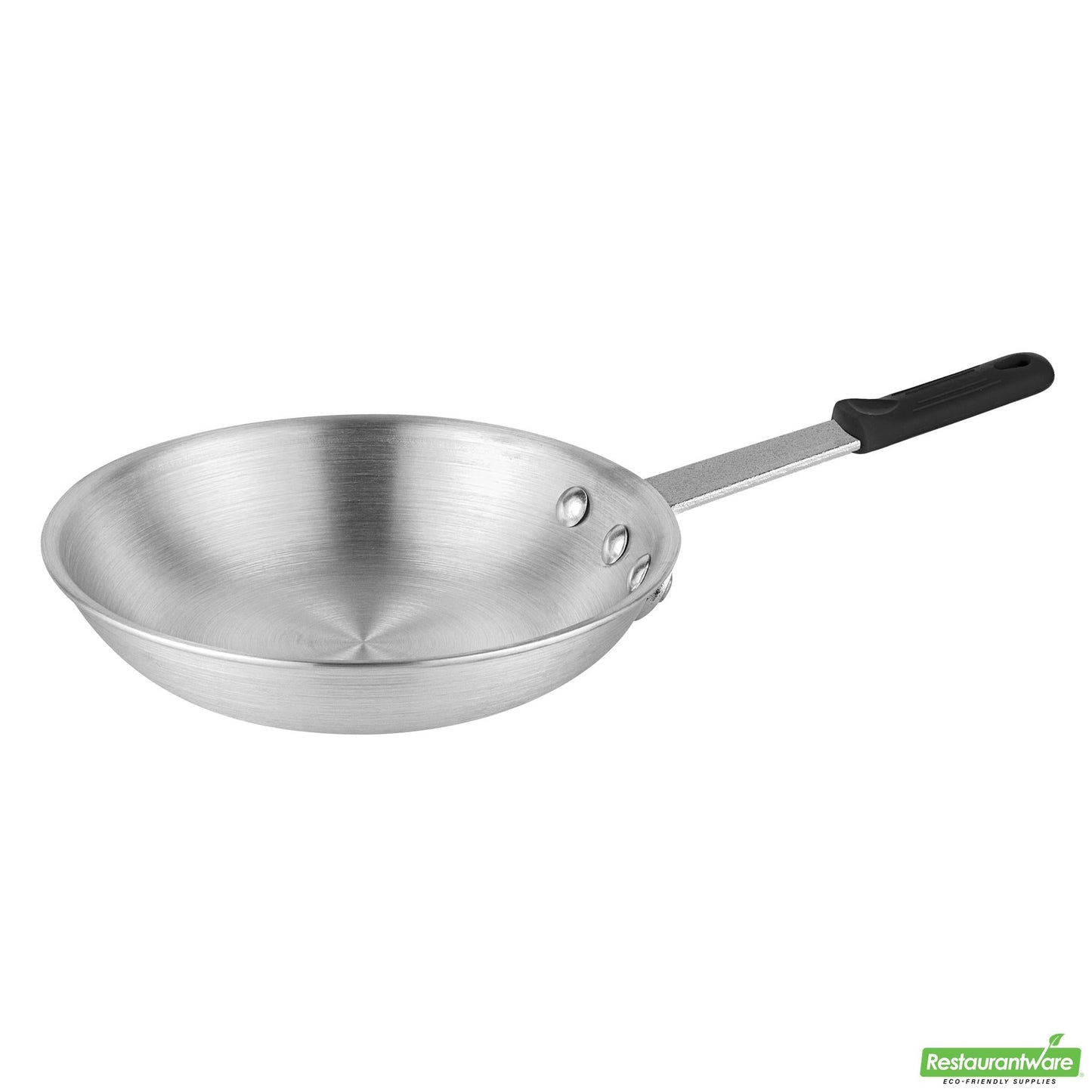 Wholesale Restaurantware Bundle: 6 Aluminum 8" Fry Pans and 6 Black Sleeves- Bulk