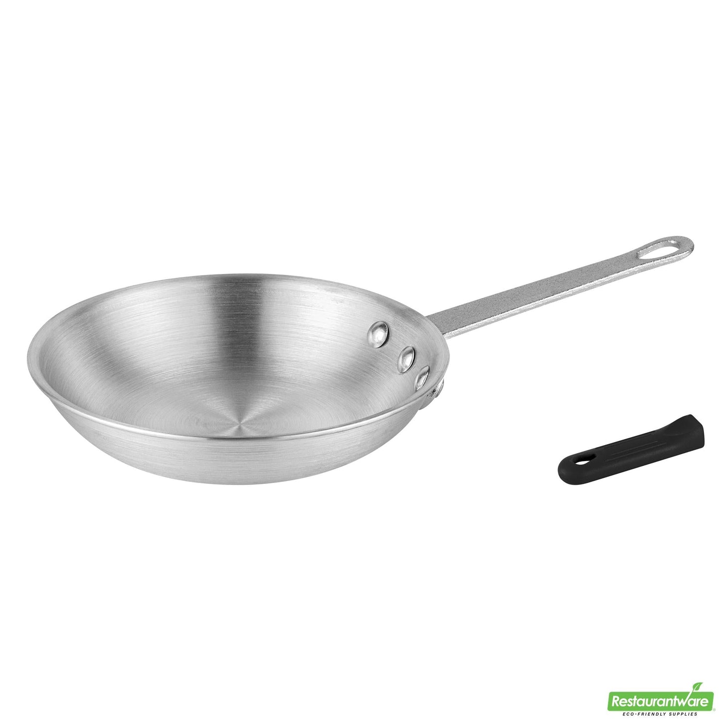 Wholesale Restaurantware Bundle: 1 Aluminum 8" Fry Pan and 1 Black Sleeve- Bulk