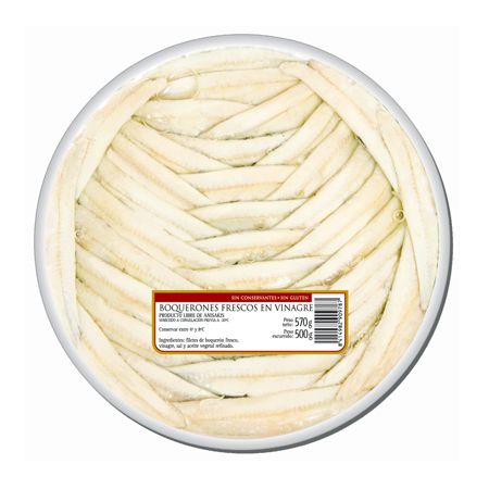 Wholesale NASSARI Boquerones / White Anchovies in vegetable oil (70 Fillets)- Bulk