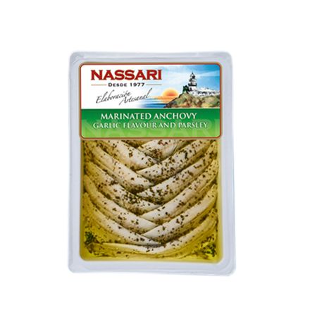 Wholesale NASSARI Boquerones (White Anchovies) Garlic and Parsley- Bulk