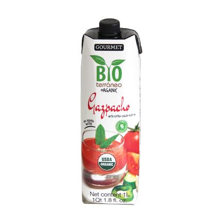 Wholesale BIOTERRANEO Organic Gazpacho Fresh tomato&vegetable soup- Bulk