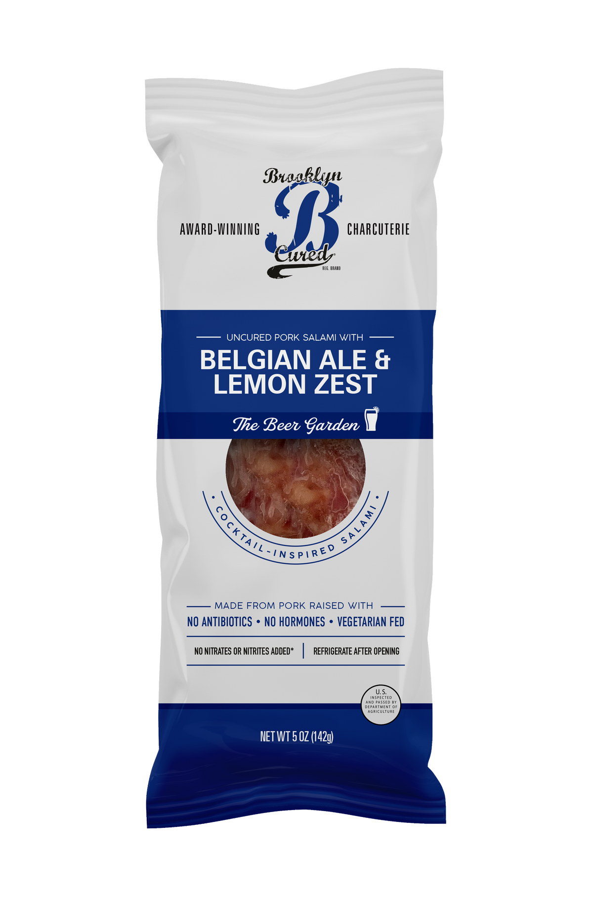 Wholesale Brooklyn Cured Pork Salami with Belgian Ale and Lemon Zest (5 oz)- Bulk