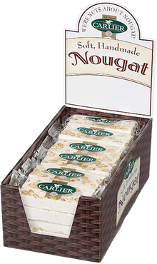 Wholesale Individually Wrapped Nougat Bars W/Vanilla, Almonds, Pistachios And Honey In 1.76 Oz / 50G Display- Bulk