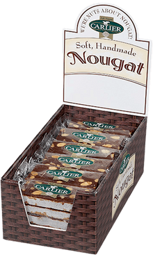 Wholesale Carlier Chocolate Nougat Bars With Almonds And Fleur De Sel (Sea Salt) 1.76 Oz / 50G Each Bar- Bulk
