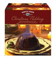 Wholesale Norfolk Manor Christmas Pudding, Large 16.0oz (454g)- Bulk