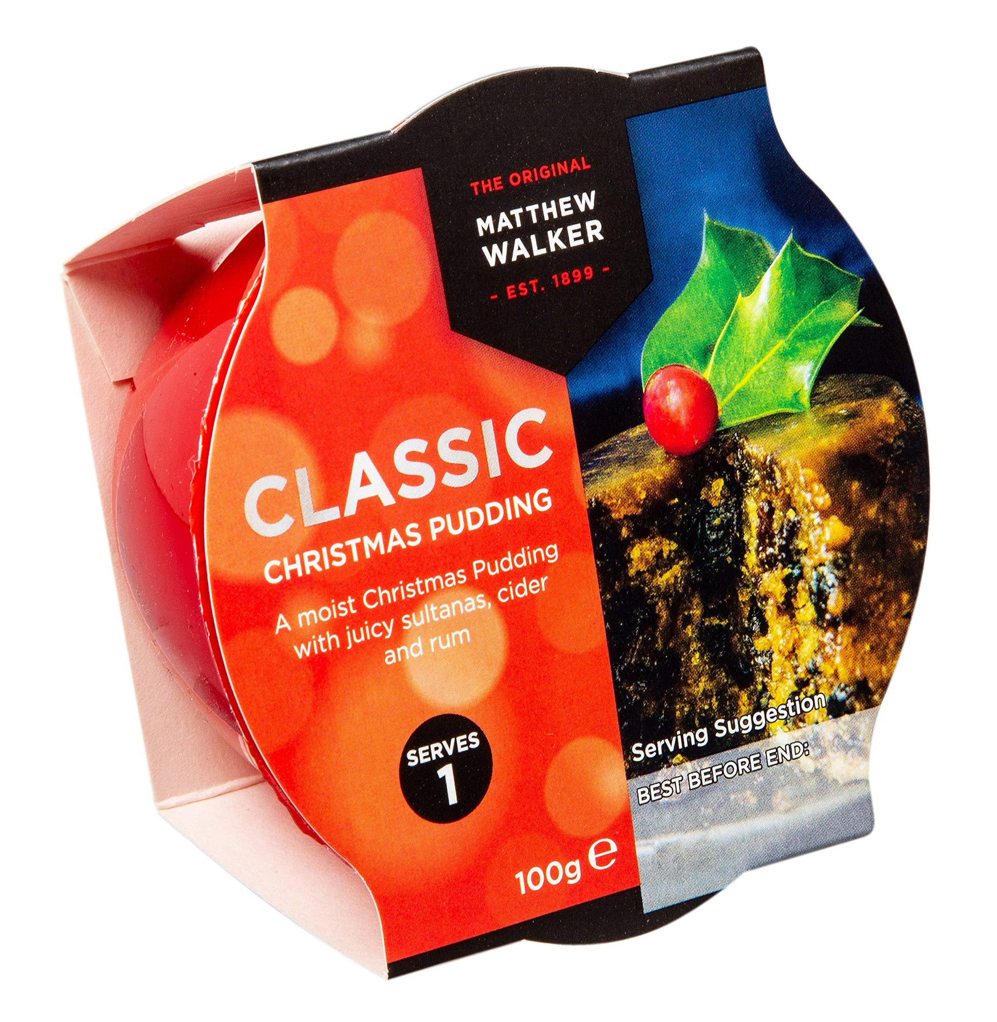 Wholesale Matthew Walker Classic Christmas Pudding 3.53oz (100g)- Bulk