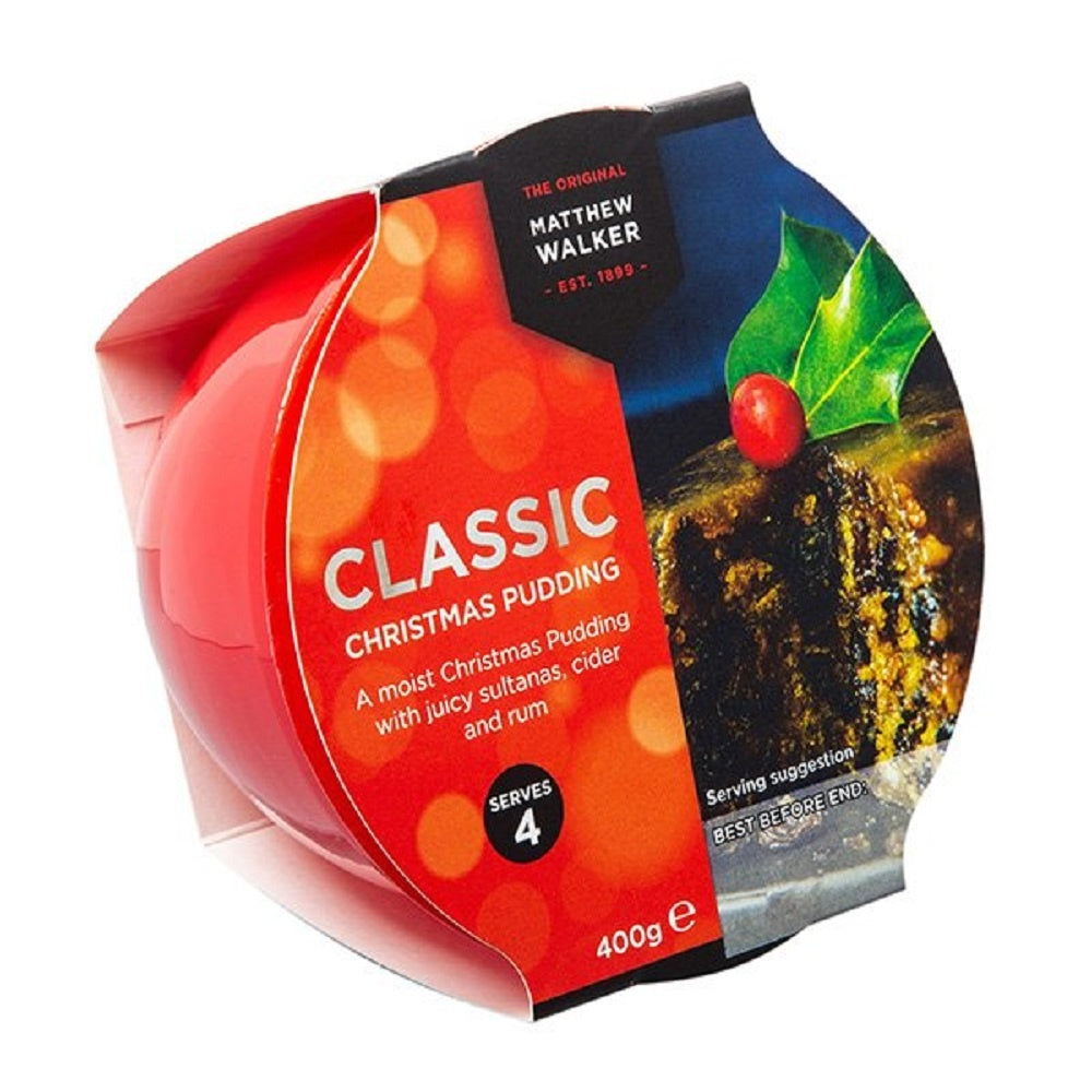 Wholesale Matthew Walker Classic Christmas Pudding 14.1oz (400g)- Bulk
