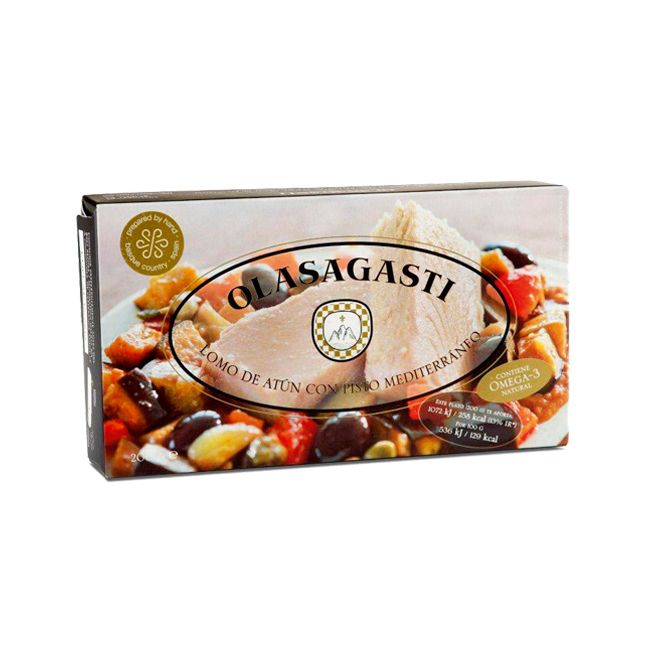 Wholesale Olasagasti Tuna Fish Fillet with Mediterranean Ratatouille ()- Bulk