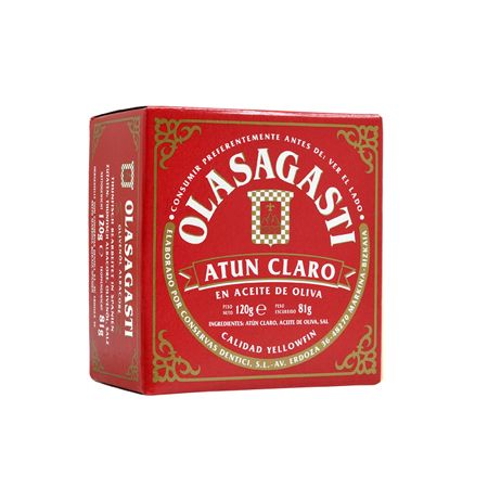 Wholesale Olasagasti Steaks of Yellowfin Tuna (Atun Claro) in Olive Oil ()- Bulk