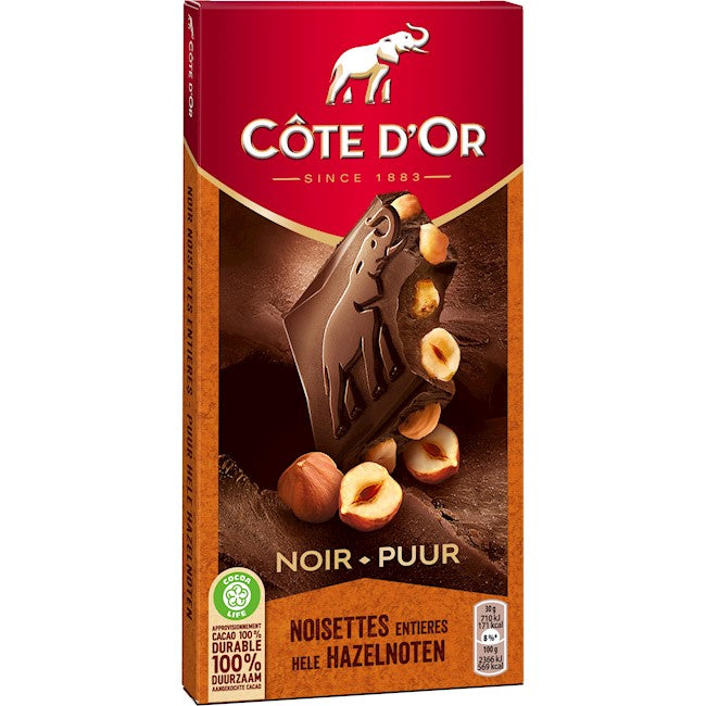 Wholesale Cote D'or Dark Chocolate With Whole Hazelnuts 6.3 Oz- Bulk
