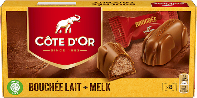 Wholesale Cote D'Or Bouchées Milk Chocolate Confection with Hazelnut Creme Filling (8 Pieces) 7.05 OZ- Bulk