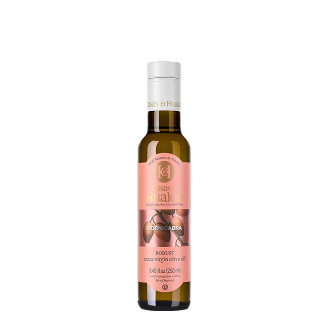 Wholesale Casas de Hualdo Cornicabra DOP Extra Virgin Olive Oil 8.5 fl oz /- Bulk