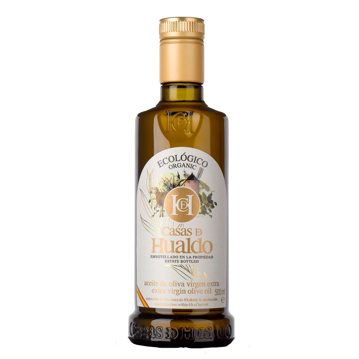 Wholesale Casas de Hualdo Organic Extra Virgin Olive Oil 16.9 fl oz ()- Bulk