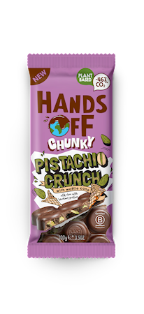Wholesale Hands Off Vegan Chunky Pistachio Crunch, 3.5 ounces (100 grams) 3.5 OZ- Bulk